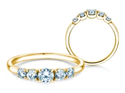 Diamantring 5 Diamonds