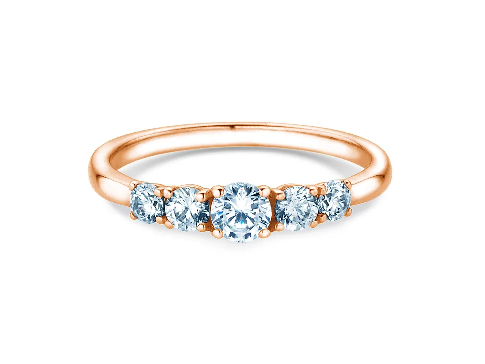 Diamantring 5 Diamonds