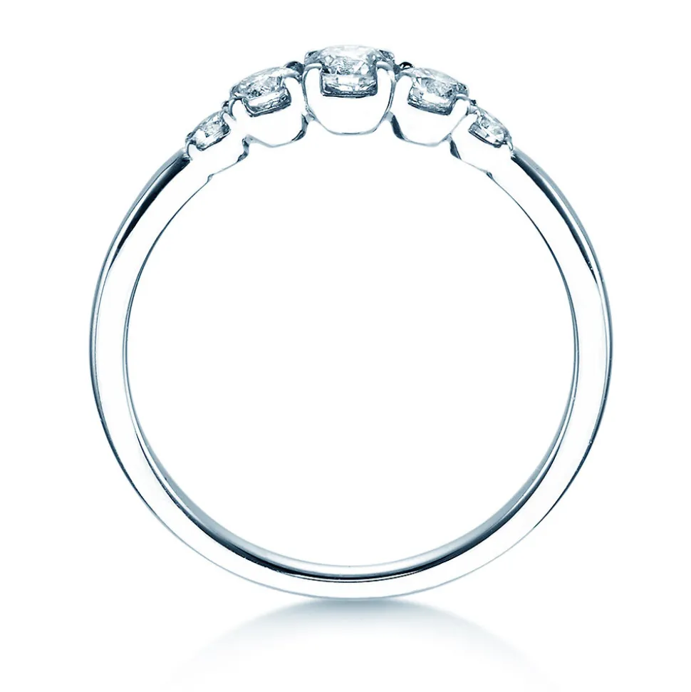 Diamantring 5 Diamonds mit fünf funkelnden Diamanten