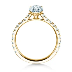 Diamantring Pear Pavé