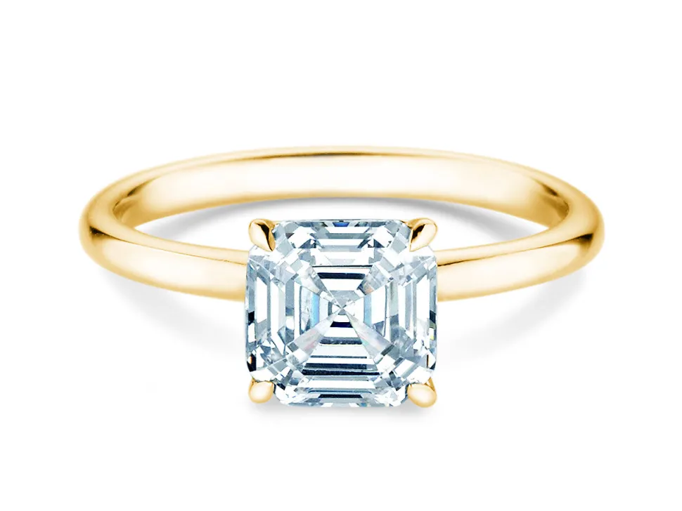 Diamantring Asscher Cut