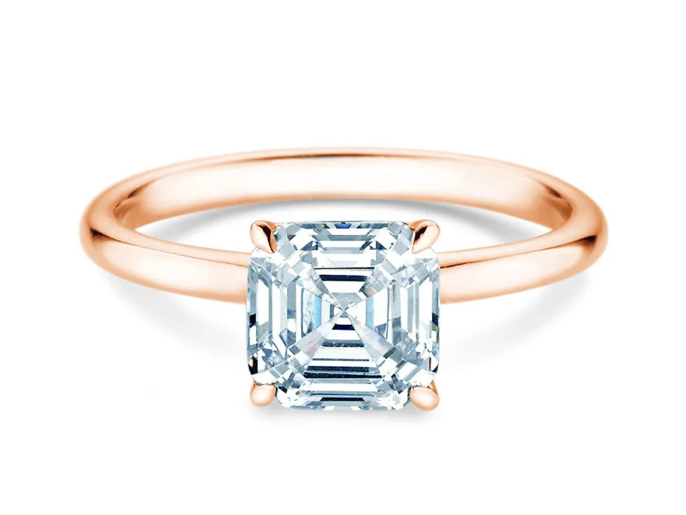 Diamantring Asscher Cut