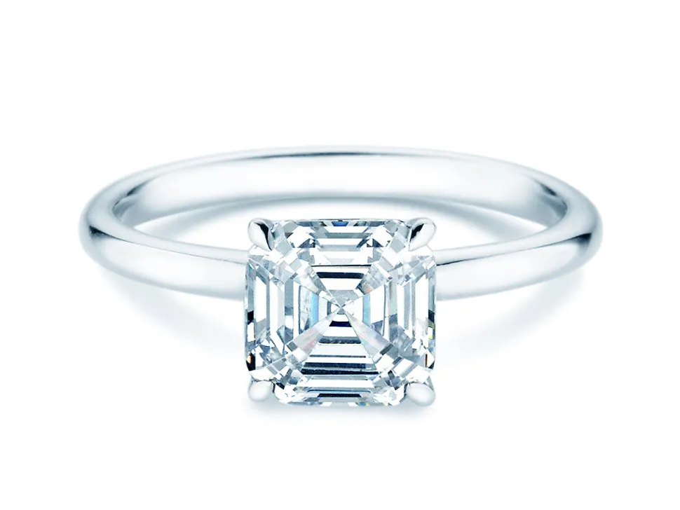 Diamantring Asscher Cut