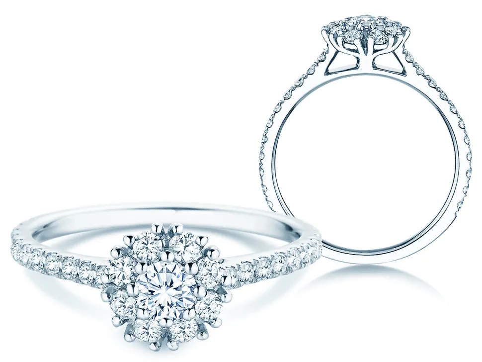 Diamantring Bloom Pavé