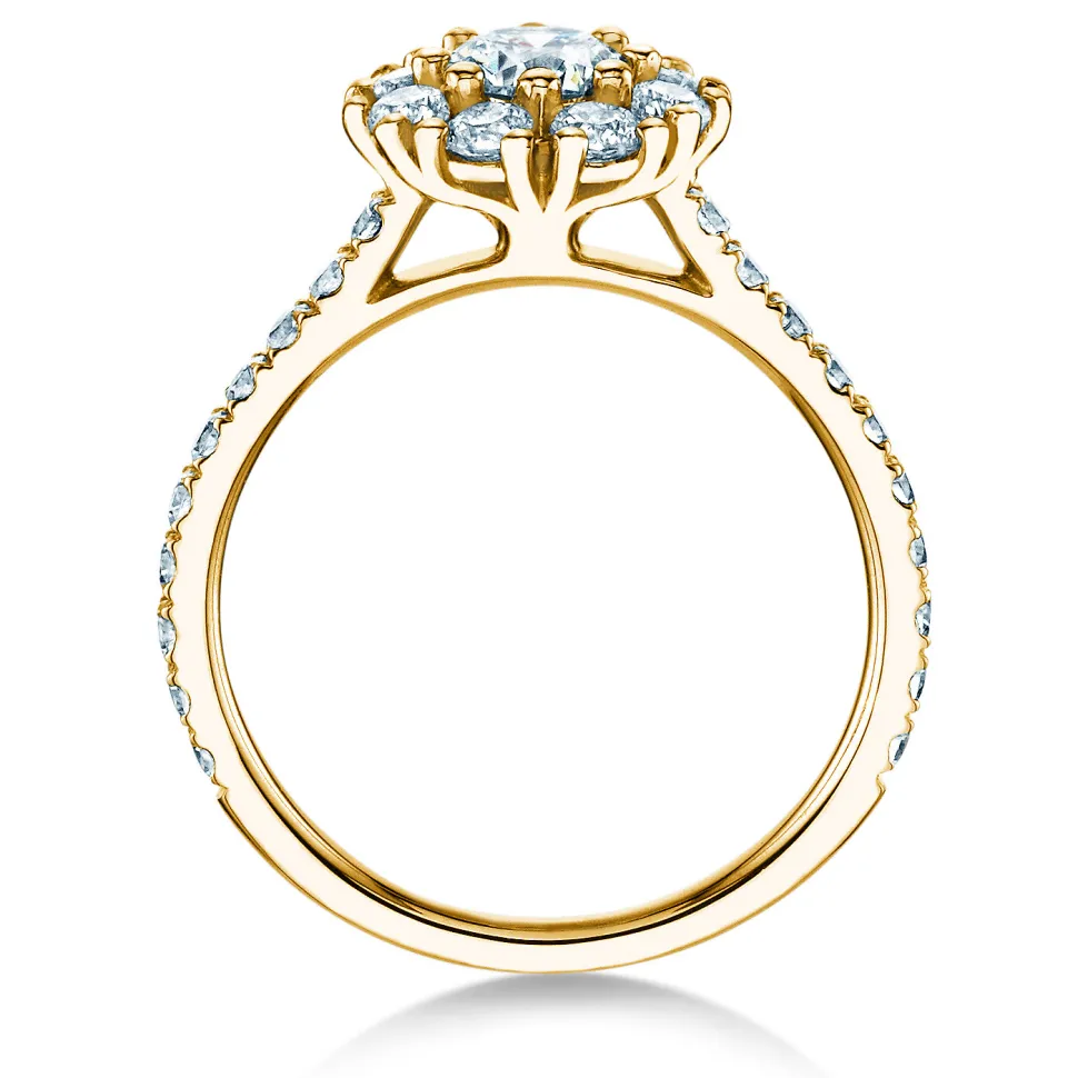 Diamantring Bloom Pavé