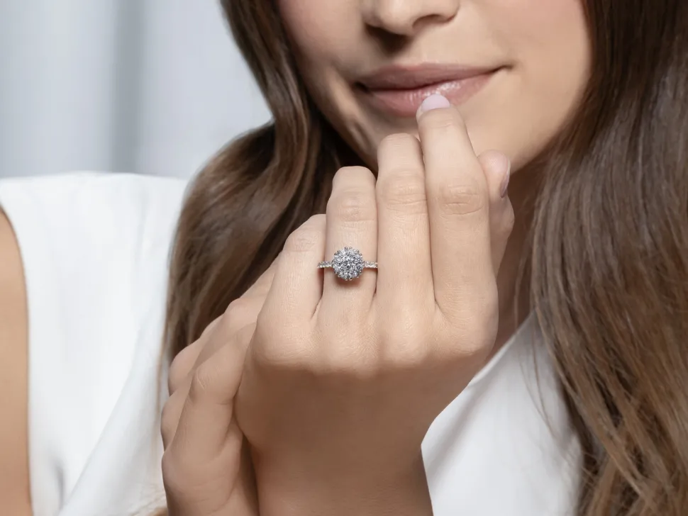 Diamantring Bloom Pavé