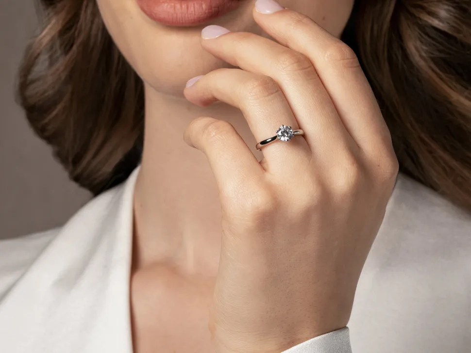 Diamantring Classic 6 Hidden Halo