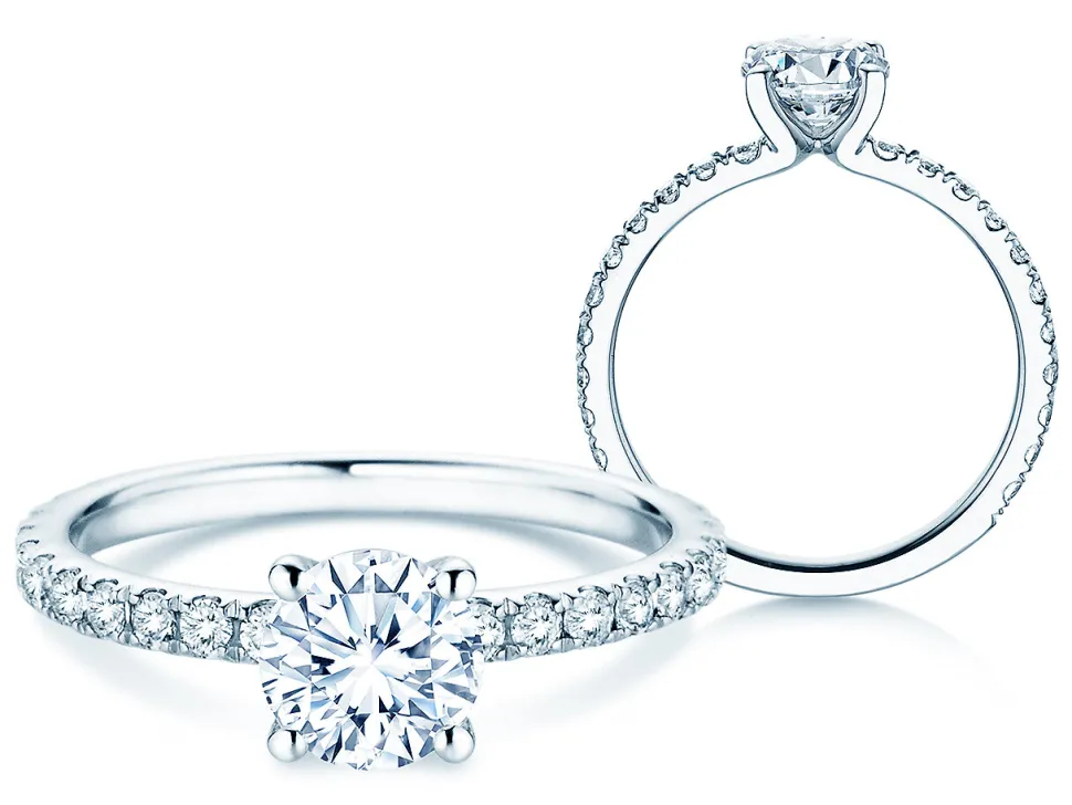 Diamantring Classic 4 Pavé