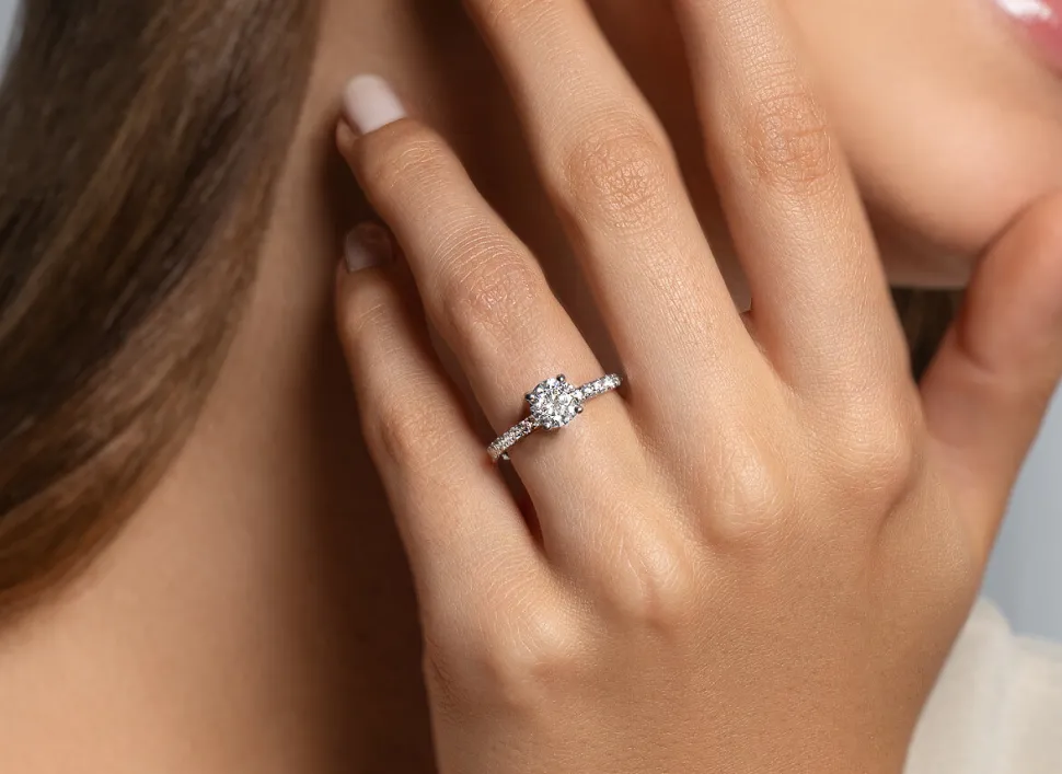 Diamantring Classic 4 Pavé