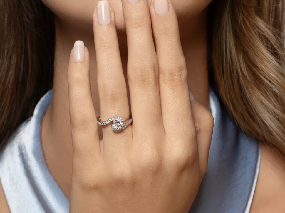 Diamantring Crush mit Diamant