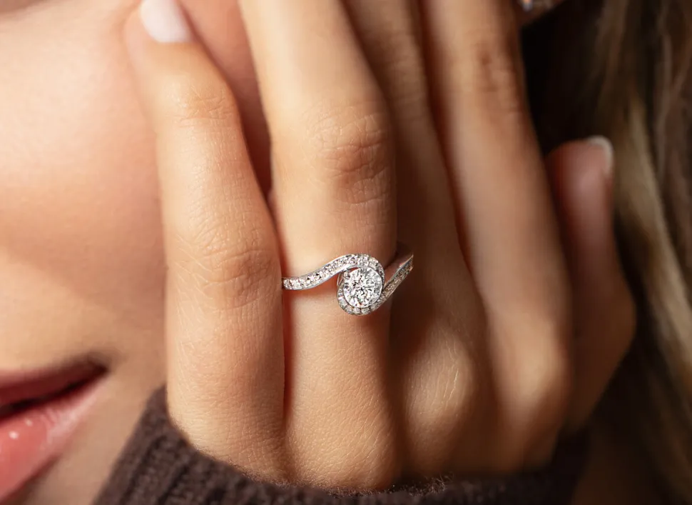 Diamantring Crush mit Diamant