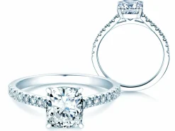 Diamantring Cushion Pavé