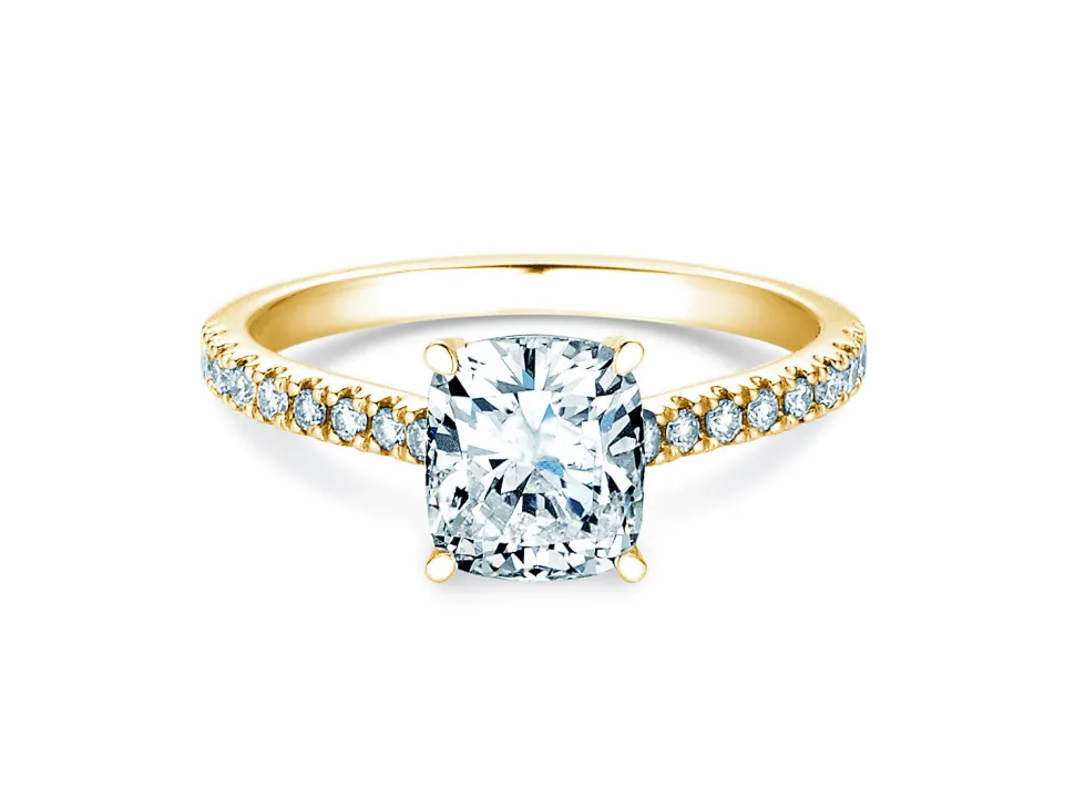 Diamantring Cushion Pavé