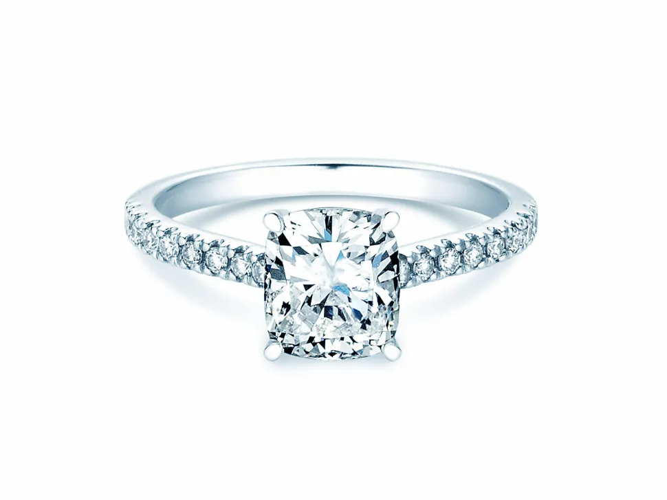 Diamantring Cushion Pavé