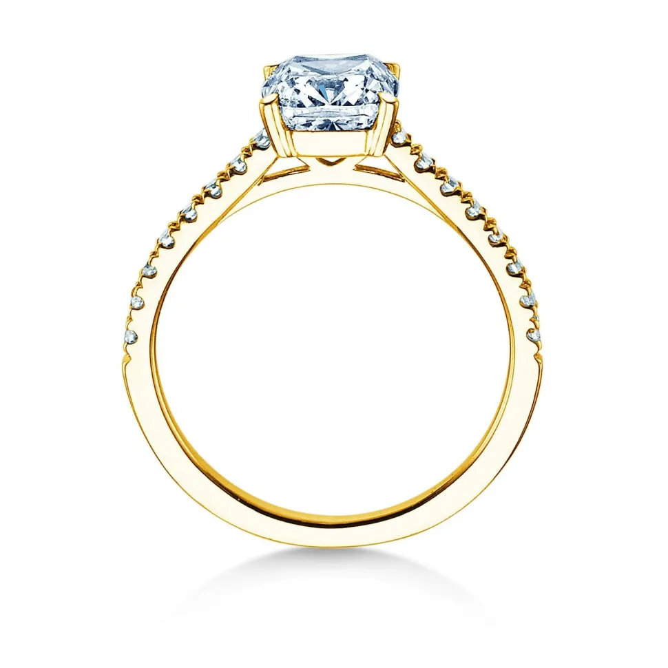 Diamantring Cushion Pavé