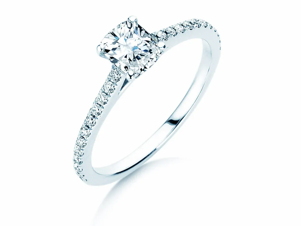Diamantring Cushion Pavé