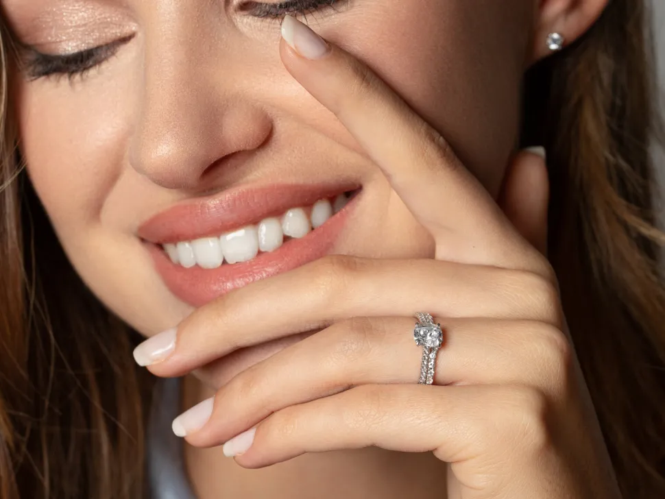 Diamantring Cushion Pavé