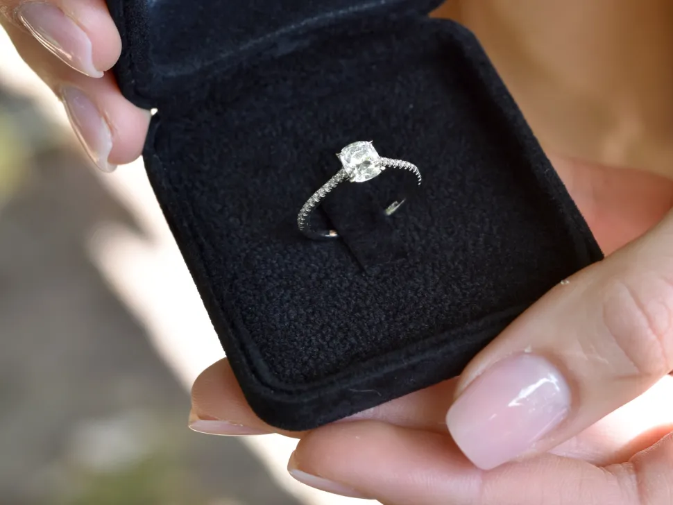 Diamantring Cushion Pavé