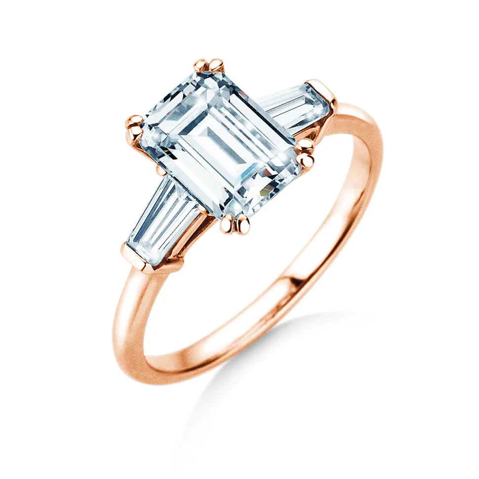 Diamantring Emerald Tapered Baguette