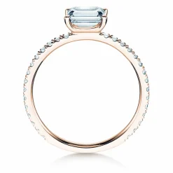 Diamantring Emerald-Cut