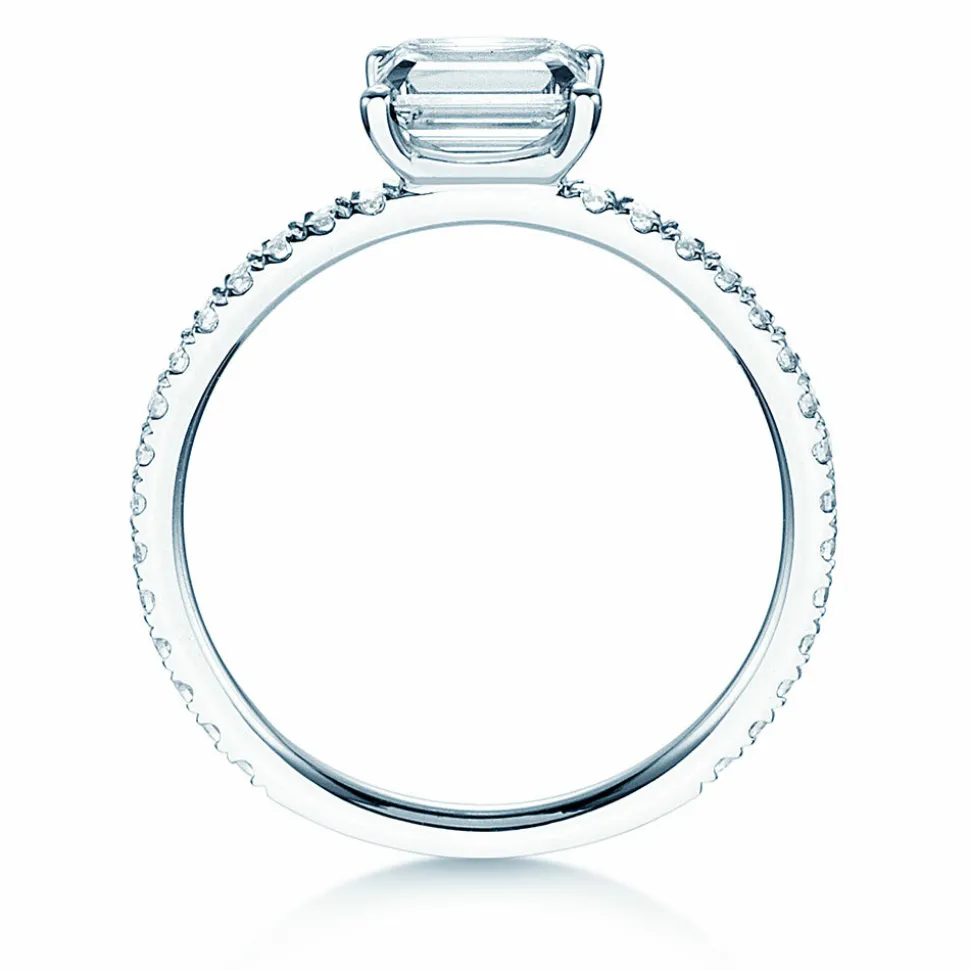 Diamantring Emerald-Cut