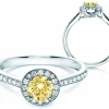 Diamantring Halo Intense