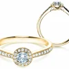 Diamantring Halo Petite