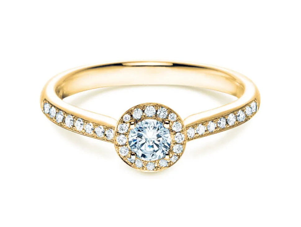 Diamantring Halo Petite