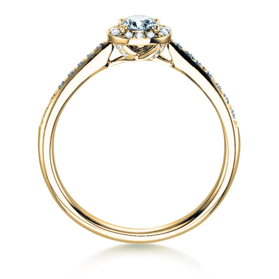 Diamantring Halo Petite