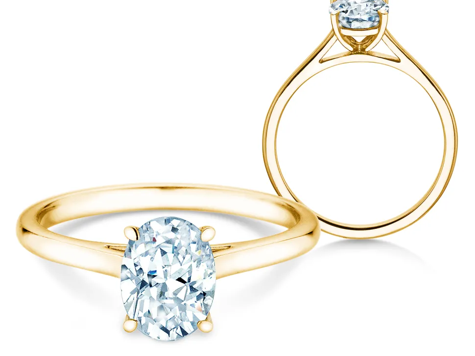 diamantring Oval Cut