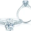 Diamantring Oval Hidden Halo Pavé