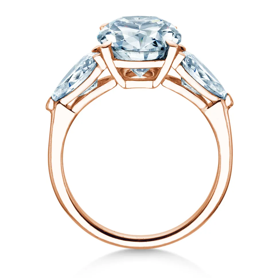 Diamantring Oval Pear Cut
