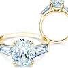 Diamantring Oval Tapered Baguette