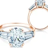 Diamantring Oval Tapered Baguette