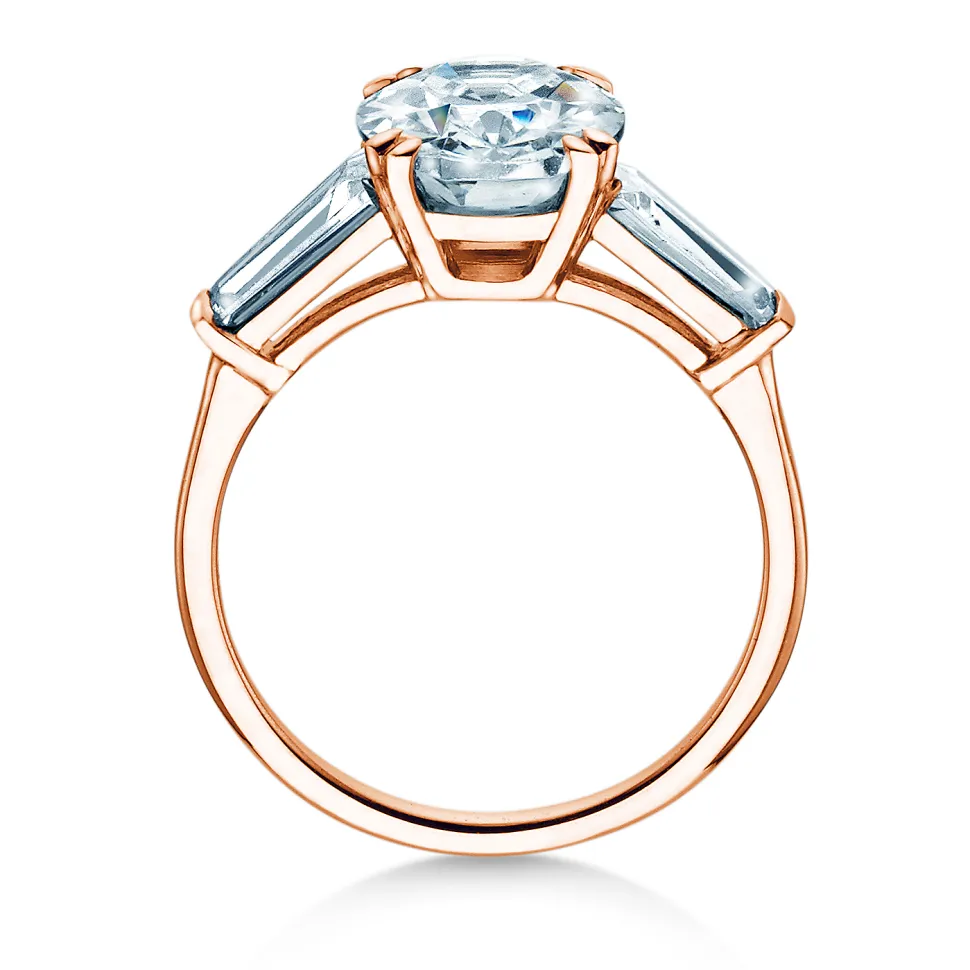 Diamantring Oval Tapered Baguette