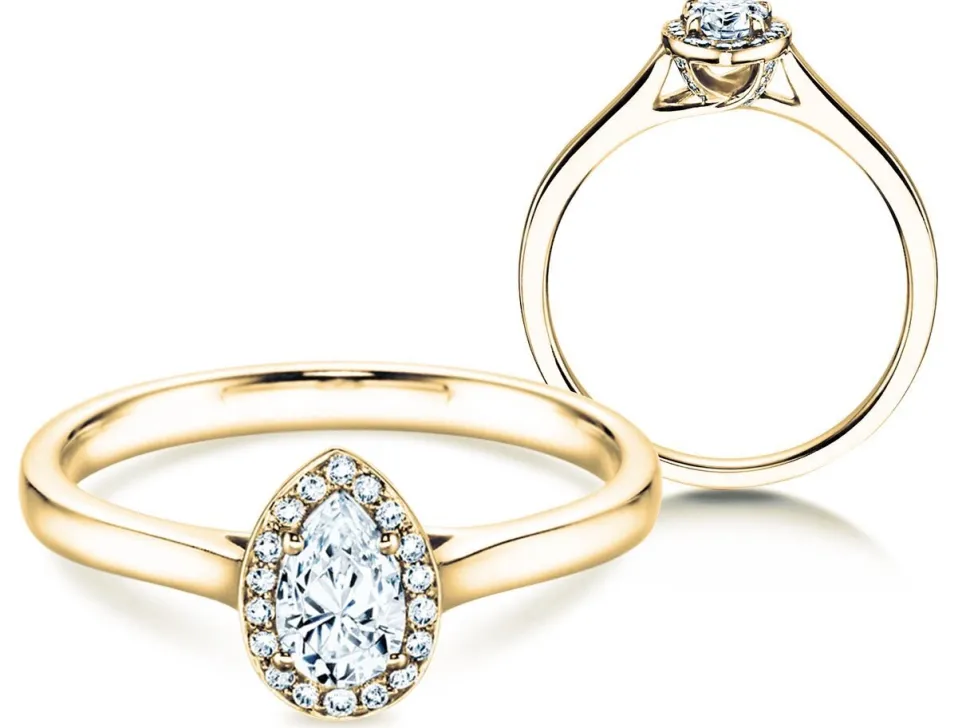 Diamantring Pear Shape