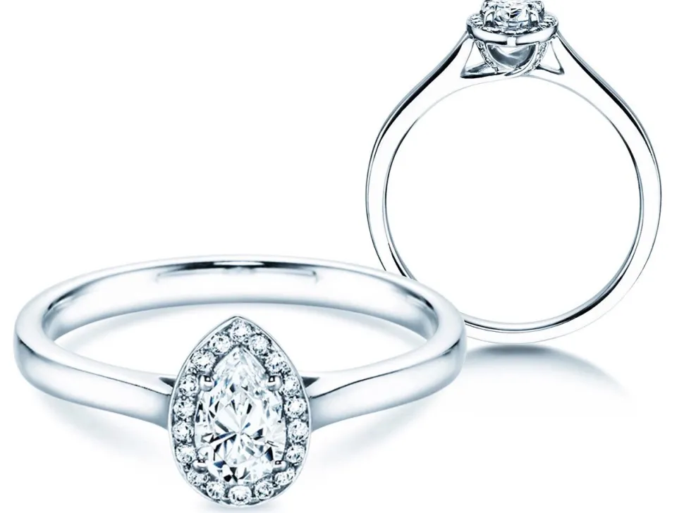 Diamantring Pear Shape
