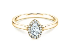 Diamantring Pear Shape