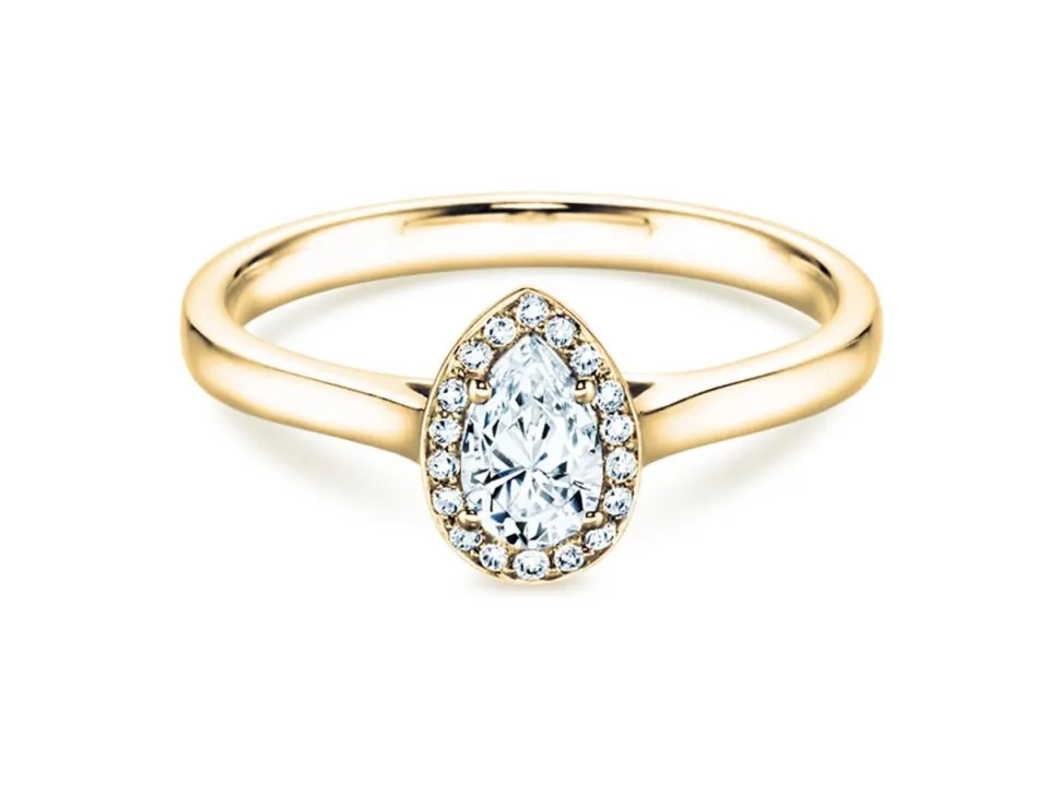 Diamantring Pear Shape