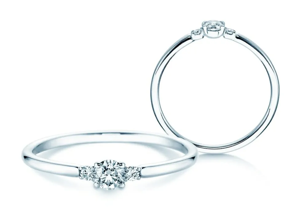 Diamantring Vivid Petite mit 3 Diamanten