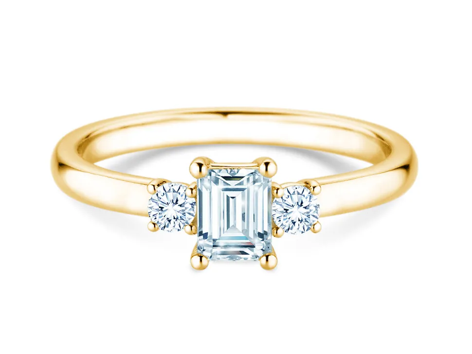 Diamantring Vivid Petite Emerald Cut