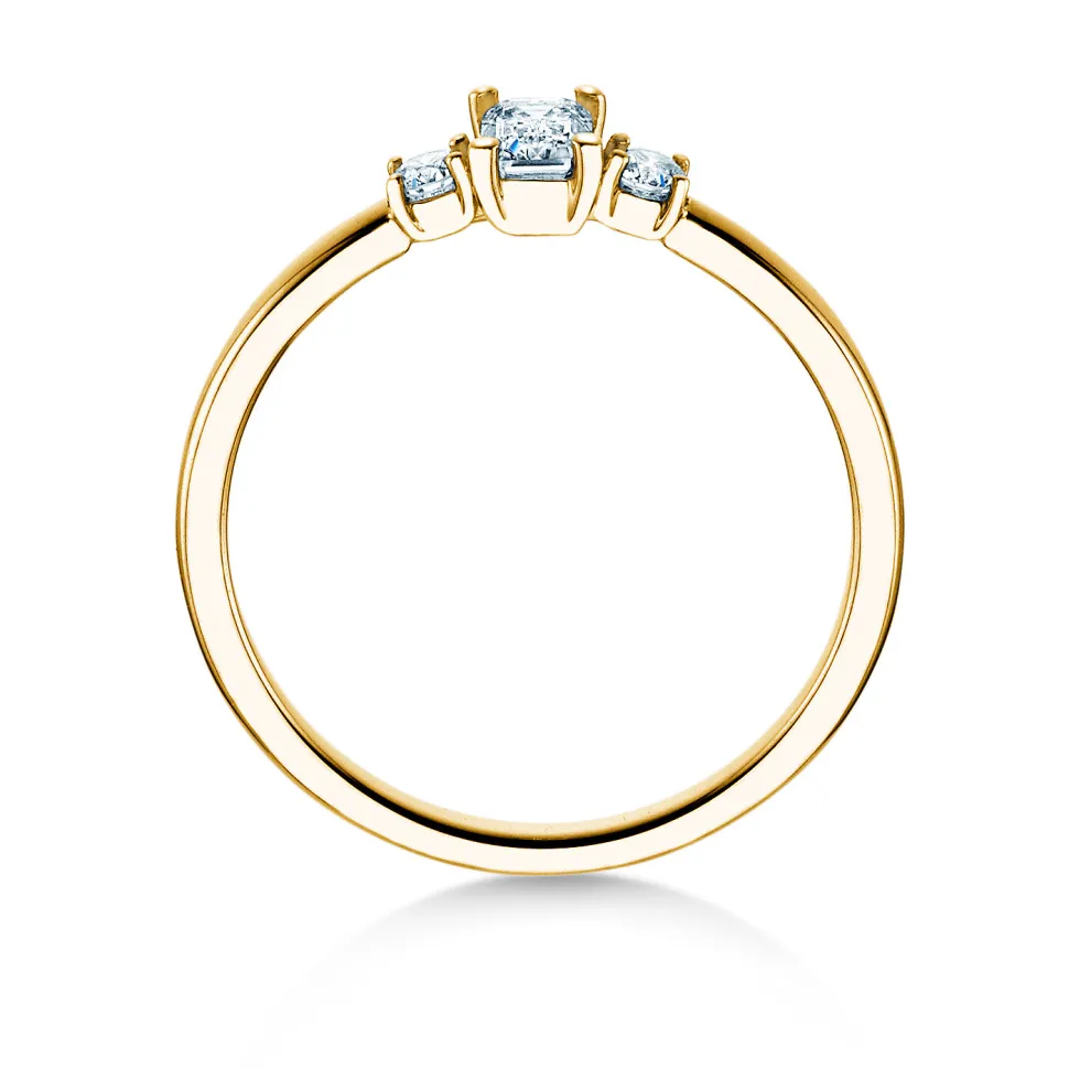 Diamantring Vivid Petite Emerald Cut