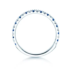 Eternityring Dusk mit Diamant und Farbedelstein