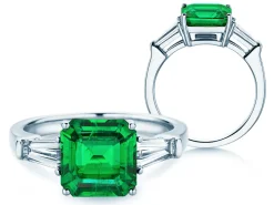 Farbsteinring Emerald Elegance