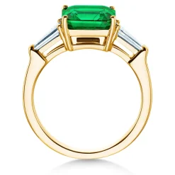 Farbsteinring Emerald Elegance