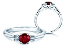 Farbsteinring Shining Ruby
