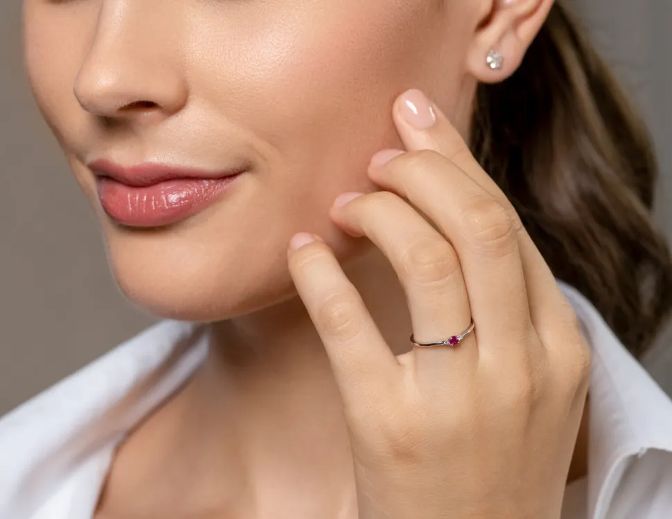 Geburtsstein-Ring Vivid Petite