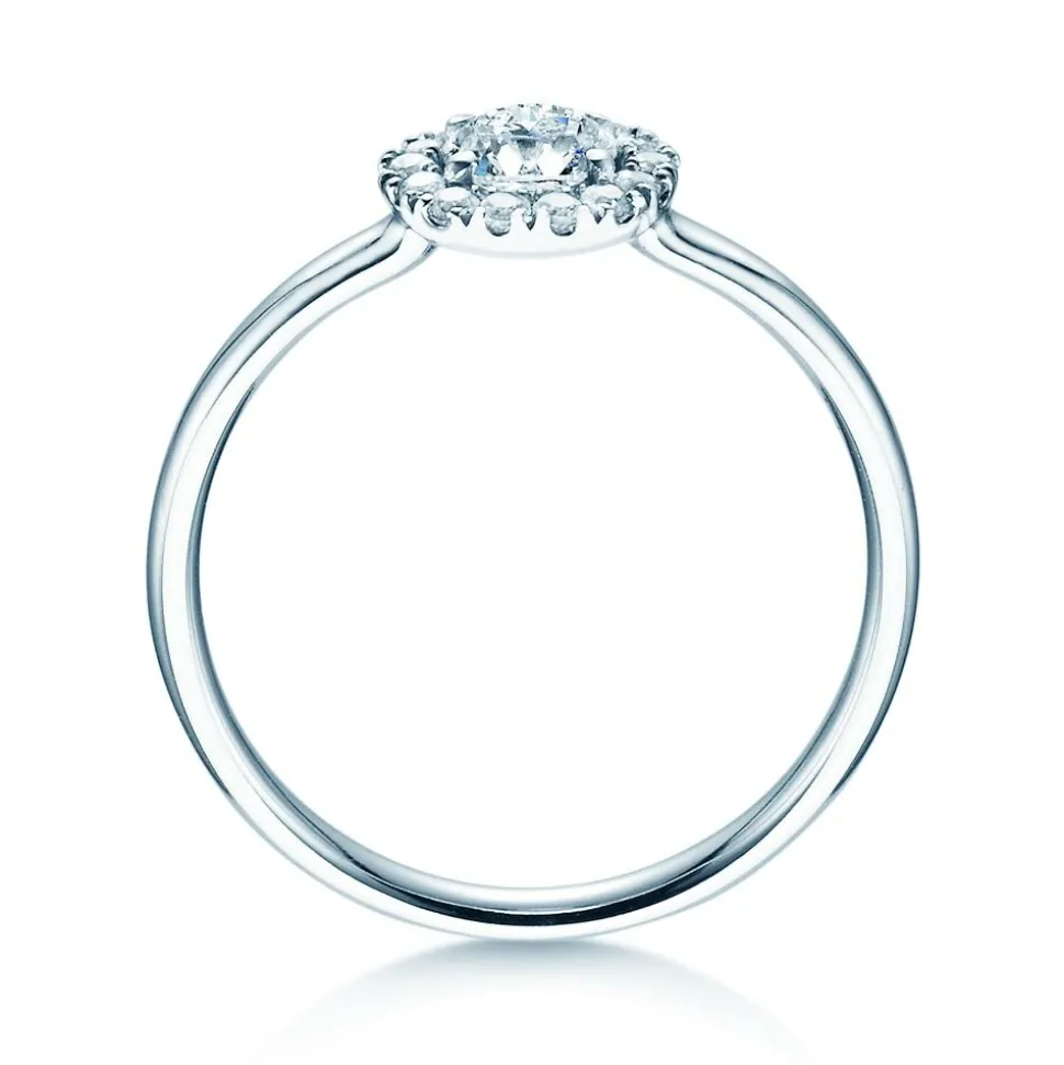 Halo-Diamantring Flower