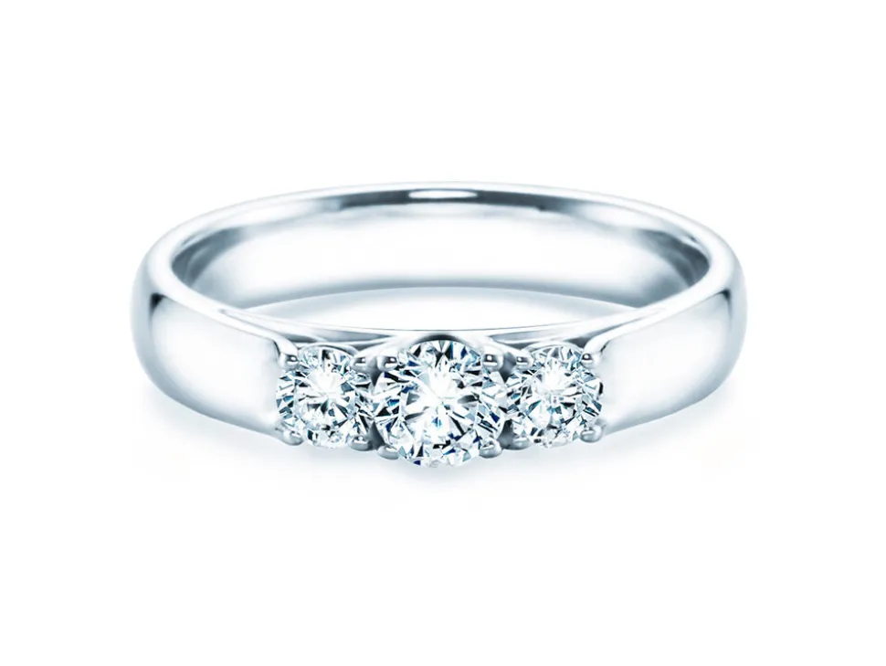 Ring 3 Stones mit drei Labordiamanten