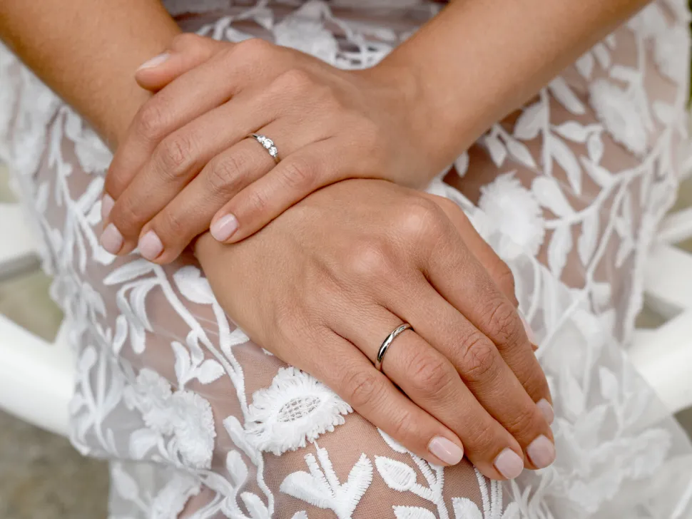 Ring 3 Stones mit drei Labordiamanten